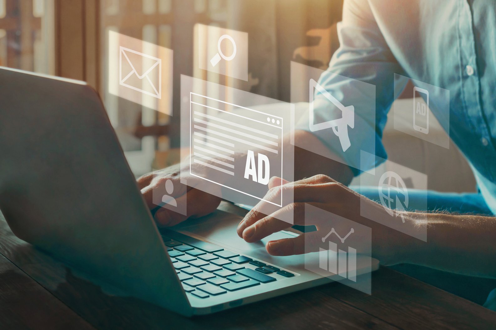 digital marketing concept, online advertisement